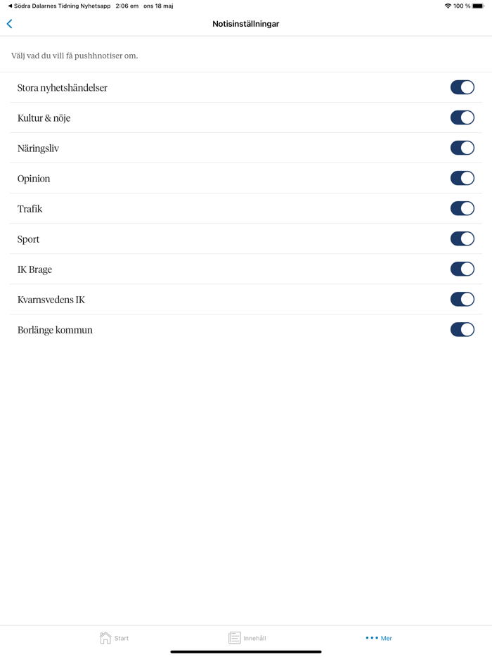 Borlänge Tidning Nyhetsapp