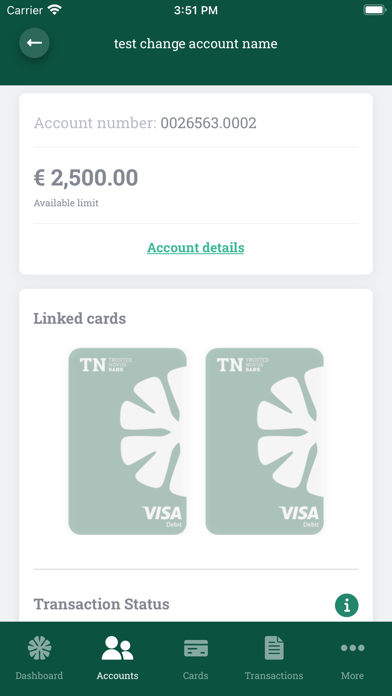Trusted Novus Bank Cards Screenshot