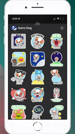 Game screenshot Astronaut Dog Stickers hack