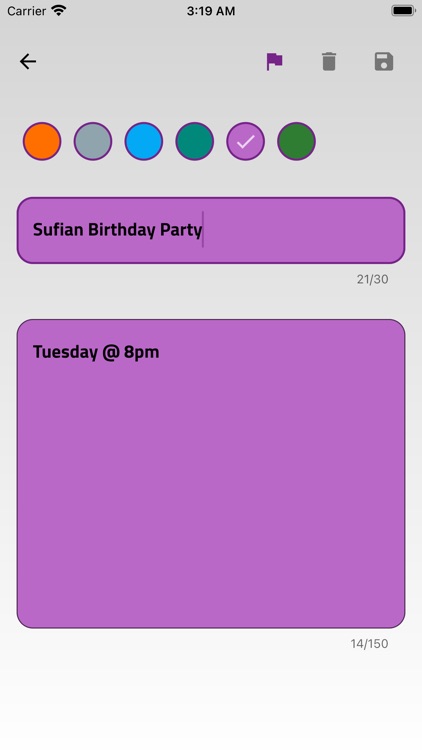 Color Notes : A Simple Notepad