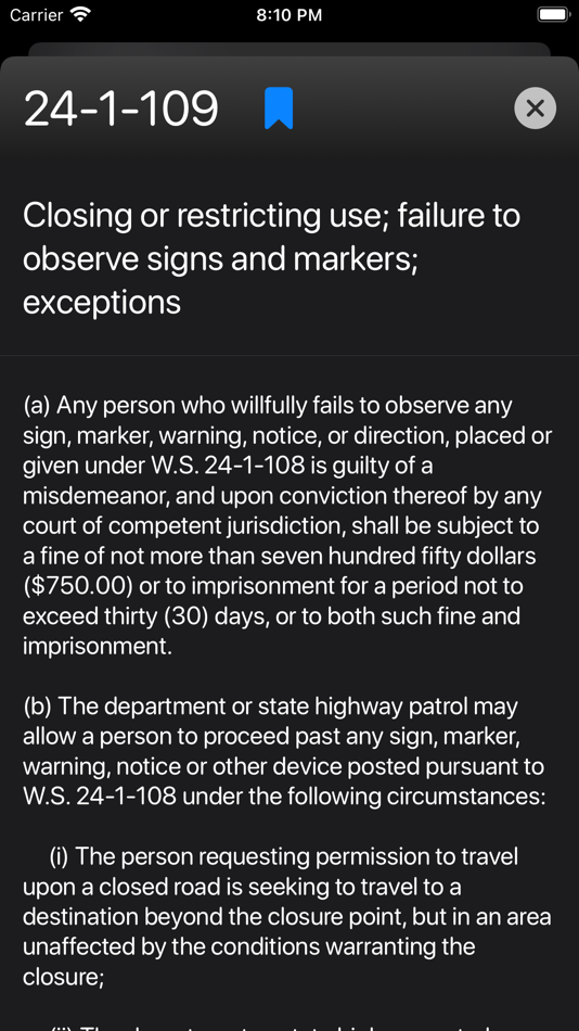 #5. Wyoming Law Codes (iOS) 由: CurrentLaw LLC