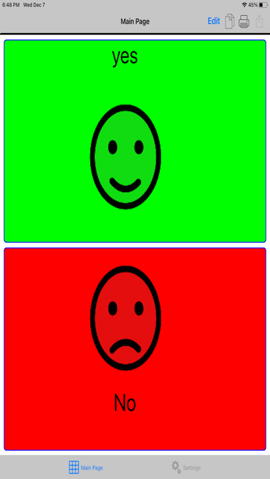 TalkTablet PRO Autism, Aphasia Screenshot