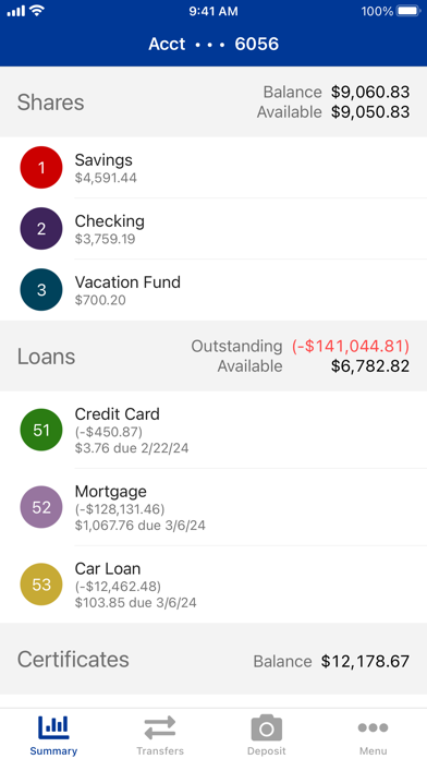 Greater Valley Credit Union Screenshot