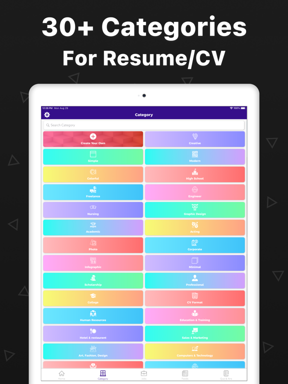 Resume Templates, CV Maker iPad screenshot 5 - Business app