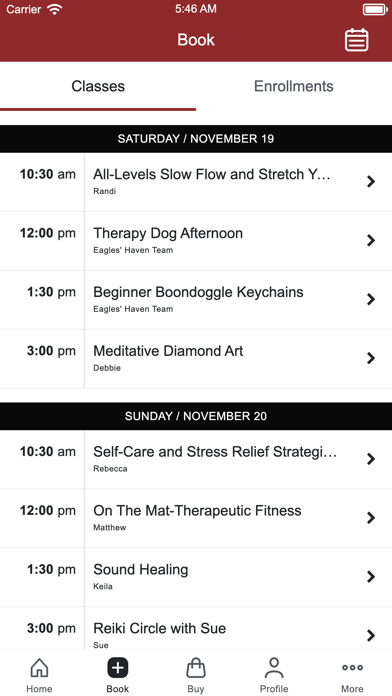 Eagles Haven Wellness Center Screenshot