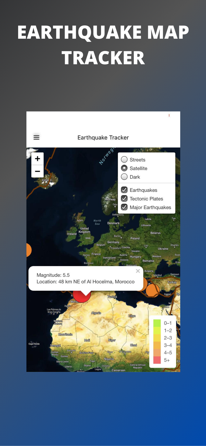 Earthquake Map Tracker