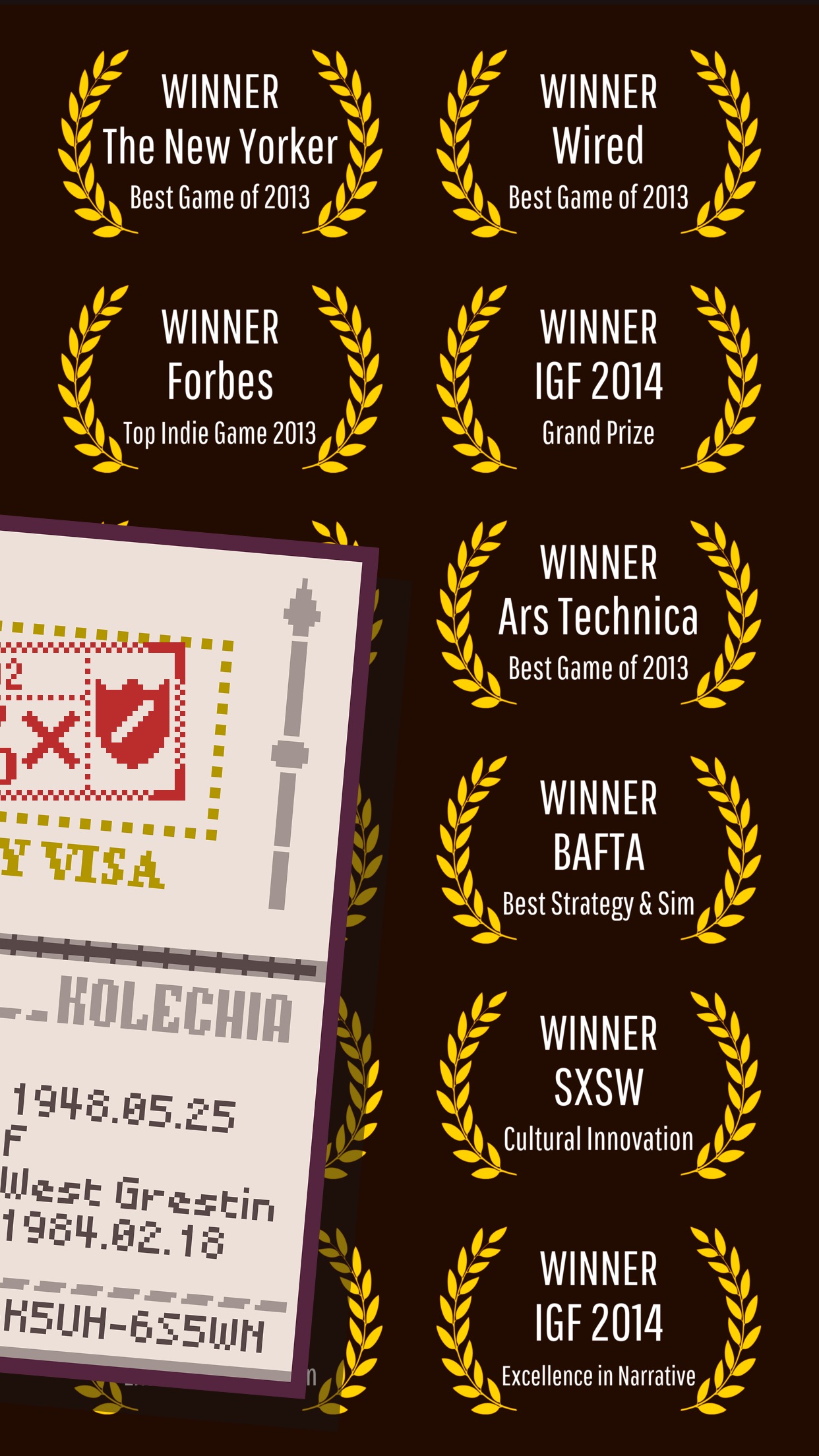 Screenshot do app Papers, Please