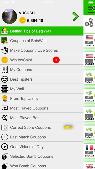 BetsWall Football Betting Tips Screenshot