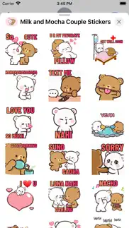 How to cancel & delete milk and mocha couple stickers 1