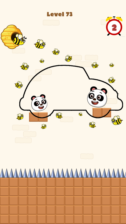 #4. Save the Panda - Draw to Save (iOS) Podle: GamerGage Studio