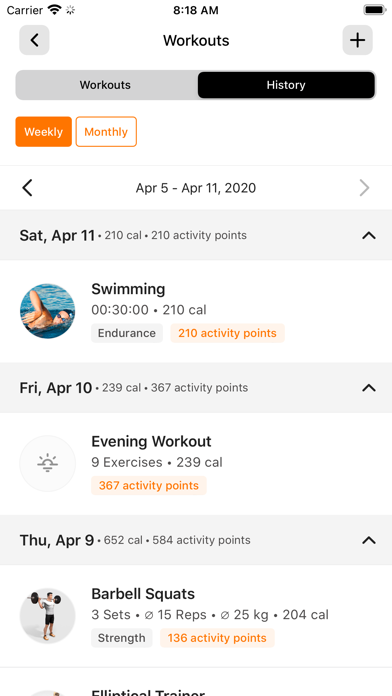 Polygon Fitness Screenshot