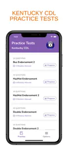 Kentucky KY CDL Permit Test screenshot #1 for iPhone
