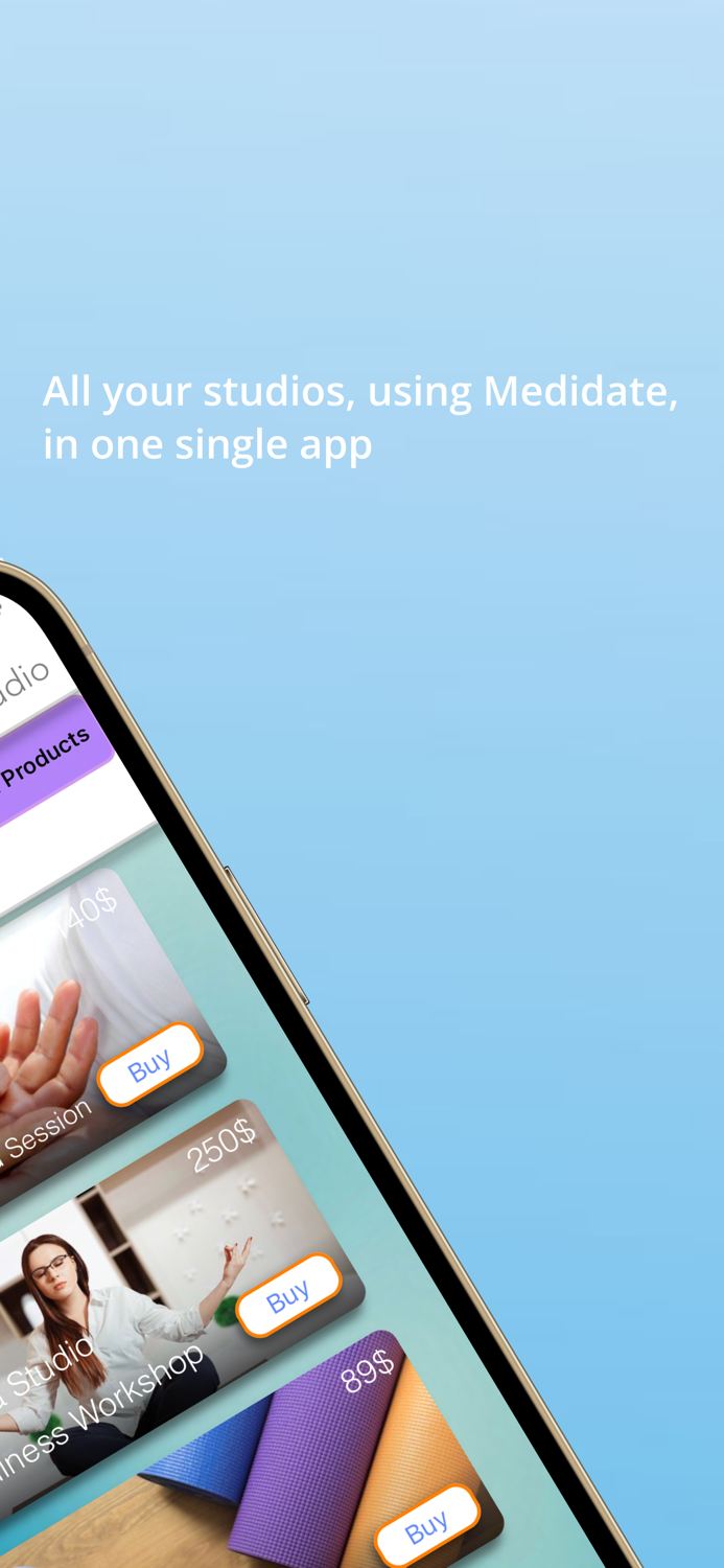 Medidate - Book Studio Classes