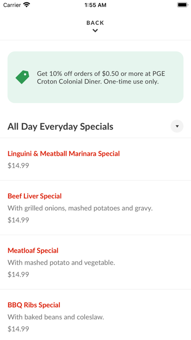 Croton Colonial Diner Screenshot