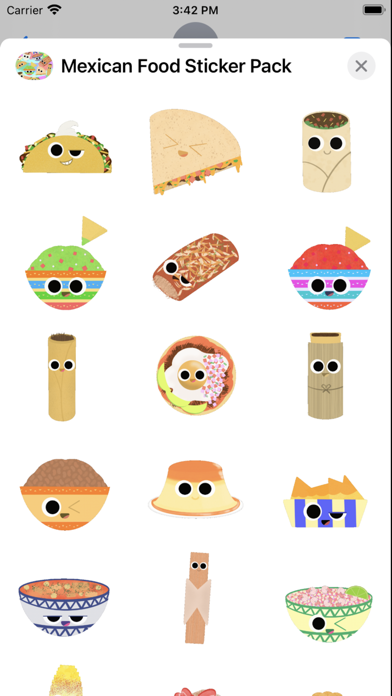 Mexican Food Sticker Pack Screenshot