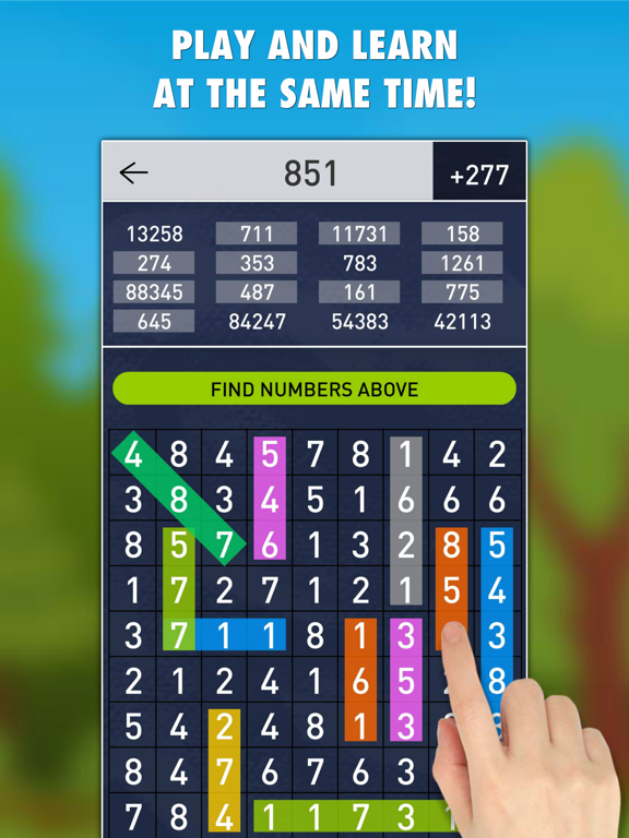 Screenshot #5 pour Hidden Numbers Math Game