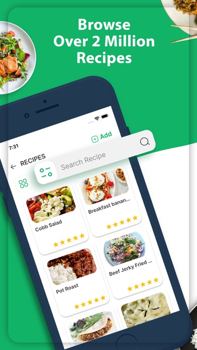 Healthy Recipe Manager - Meals iPhone screenshot 1 - Food & Drink app