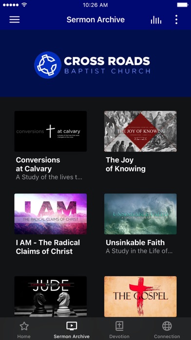 Cross Roads Baptist Church App Screenshot