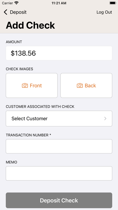 Veritex Community Bank RDC Screenshot