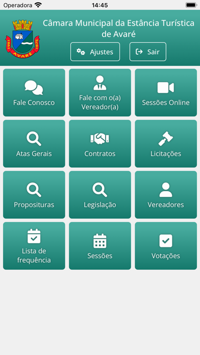 Câmara Municipal de Avaré Screenshot