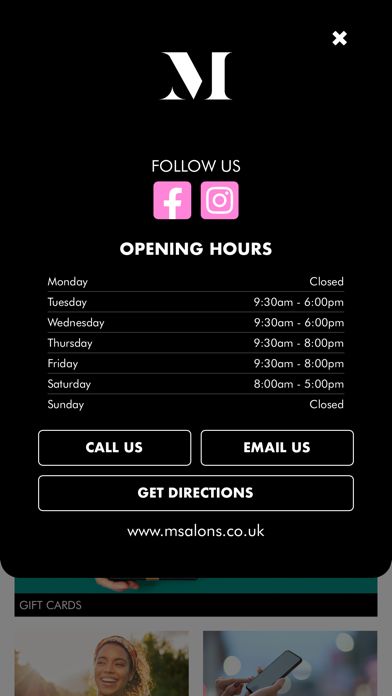 M Salons Screenshot