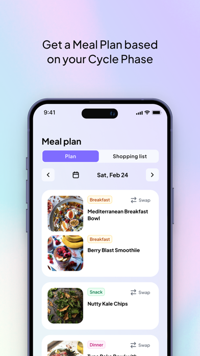Adora: Cycle Syncing Meal Plan Screenshot
