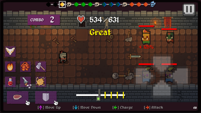 Rhythm Knight Roguelite Game