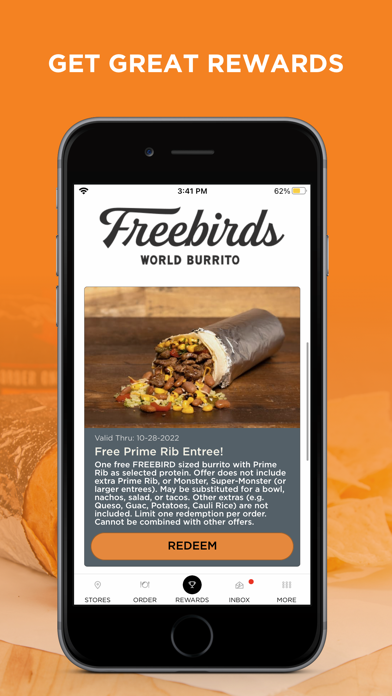 Freebirds Restaurant Screenshot