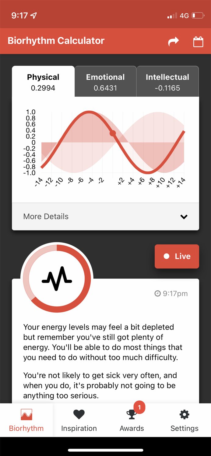 Biorhythm Calculator