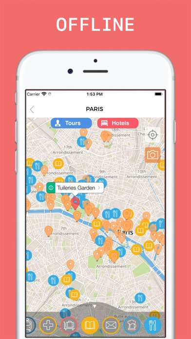 Paris Travel Guide Offline Screenshot