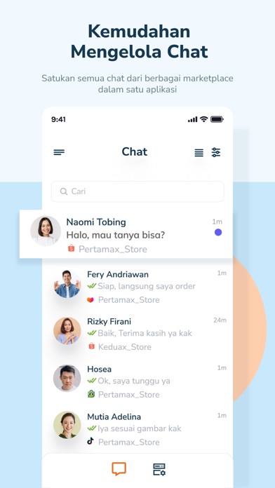 Jubelio Chat Screenshot