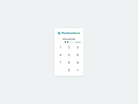 MainStreet Digital Banking iPad screenshot 2 - Finance app