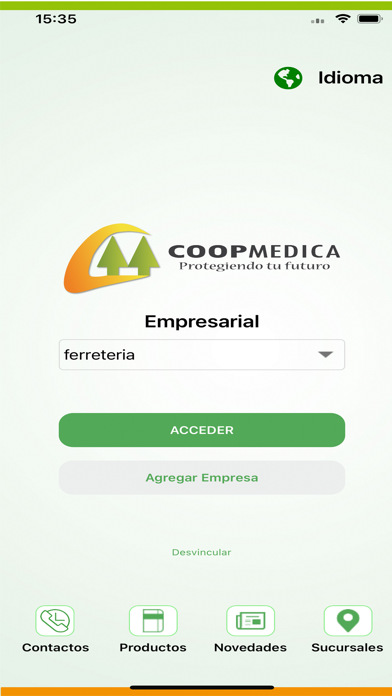 COOPMEDICA APP Empresarial Screenshot