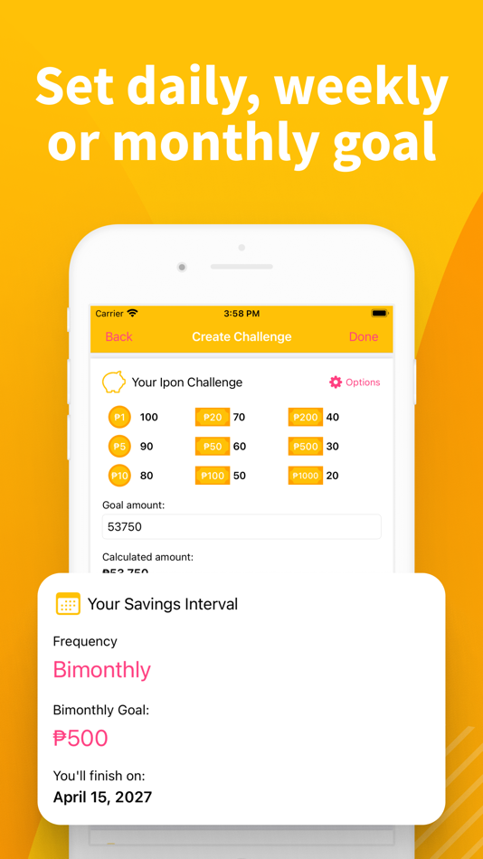 #6. My Ipon Challenge : Piggy Bank (iOS) 由: Maervince Gonzales