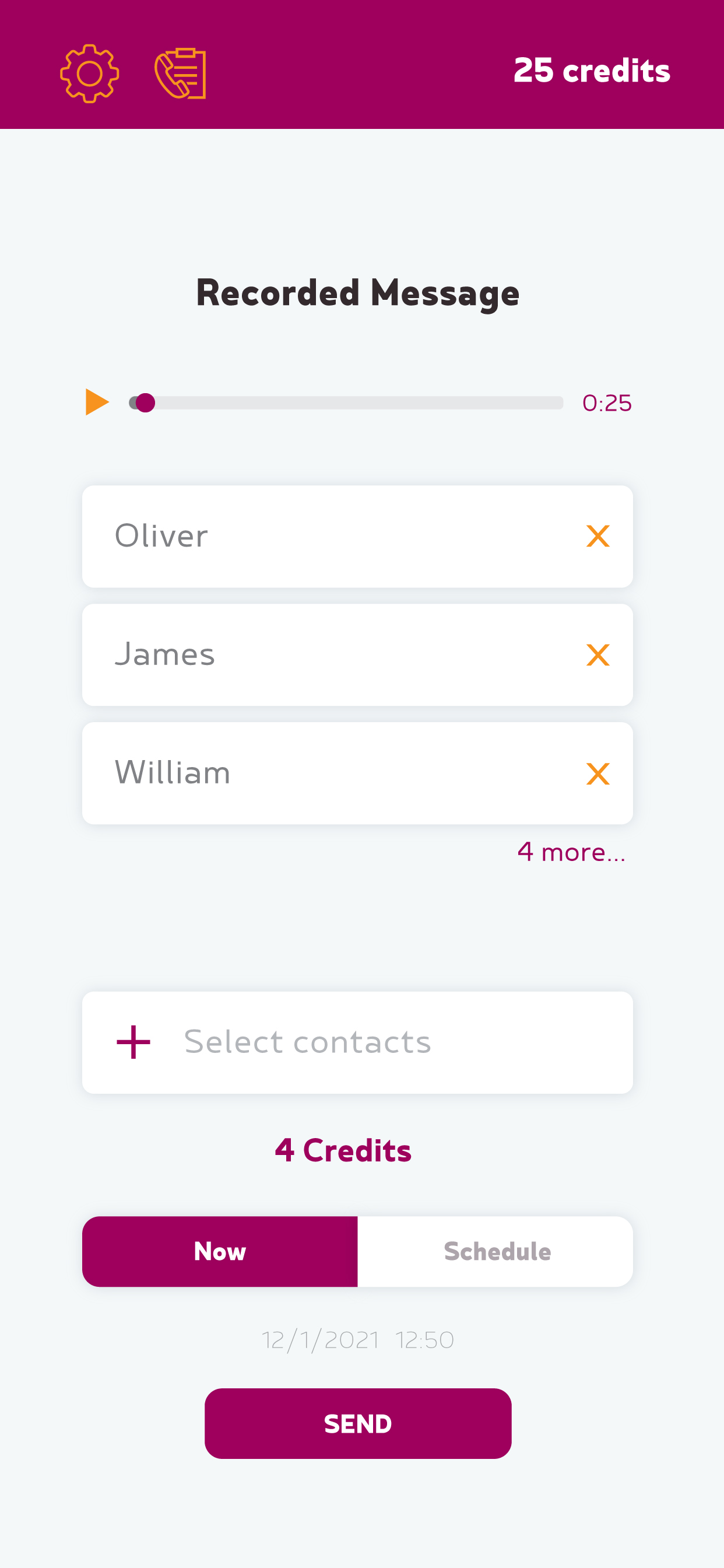 SnapCall: Private Call Message