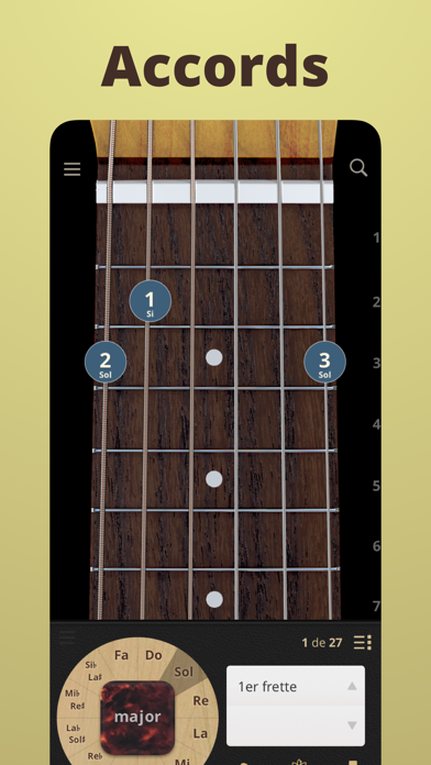 Screenshot #1 pour Les Accords de Guitare