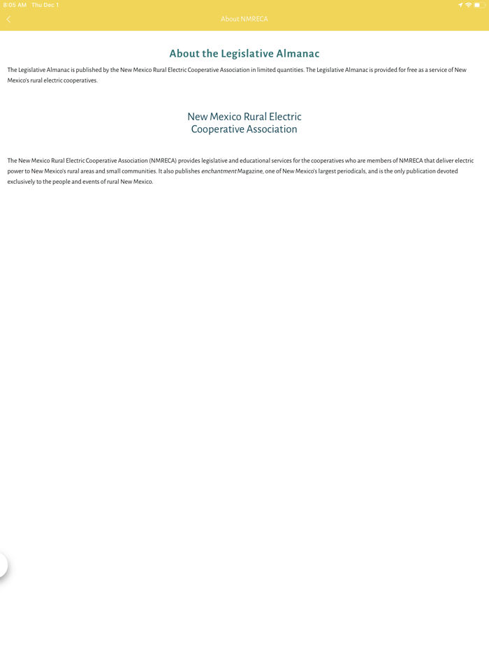 NMRECA Legislative Almanac