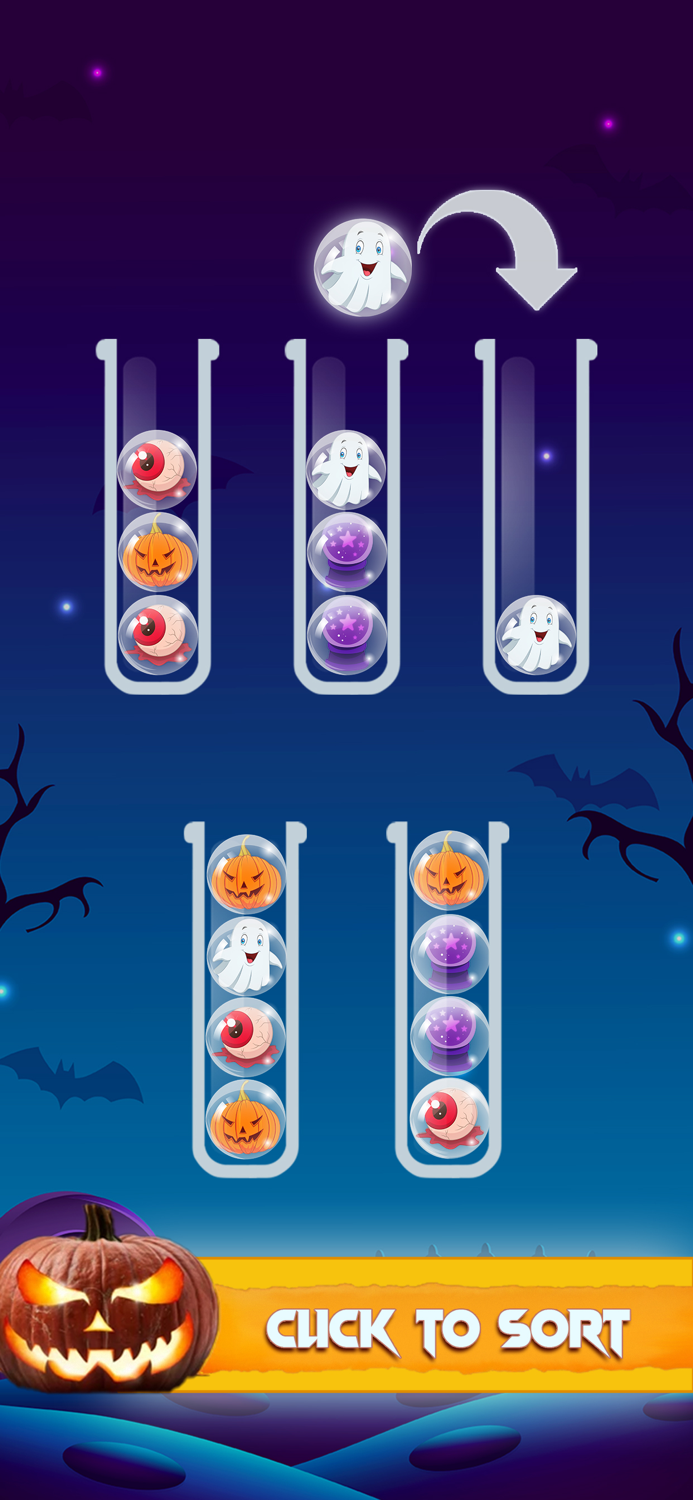 Halloween Sort Puzzle Game