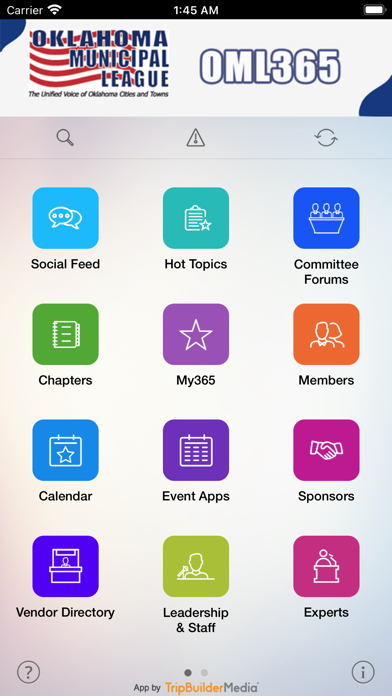 Oklahoma Municipal League Screenshot