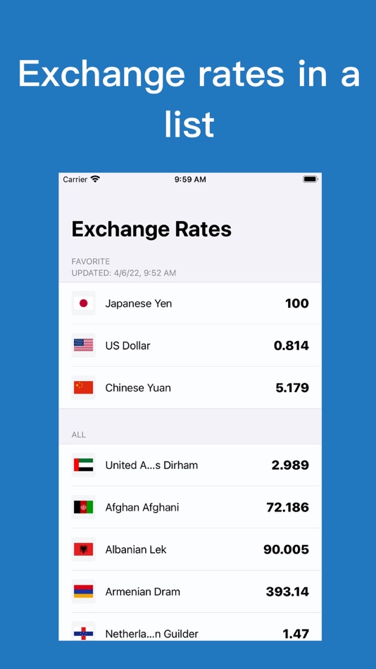 #1. Easy Exchange Rate (iOS) Ved: 天任 朱