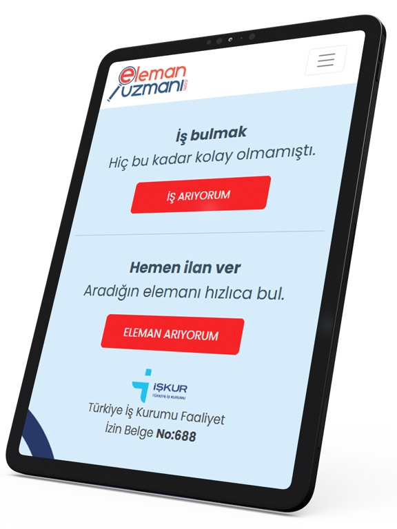 Elemanuzmani.com İş İlanları iPad screenshot 1 - Business app