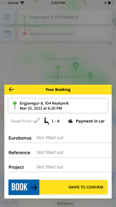 Taxi Hreyfill Screenshot