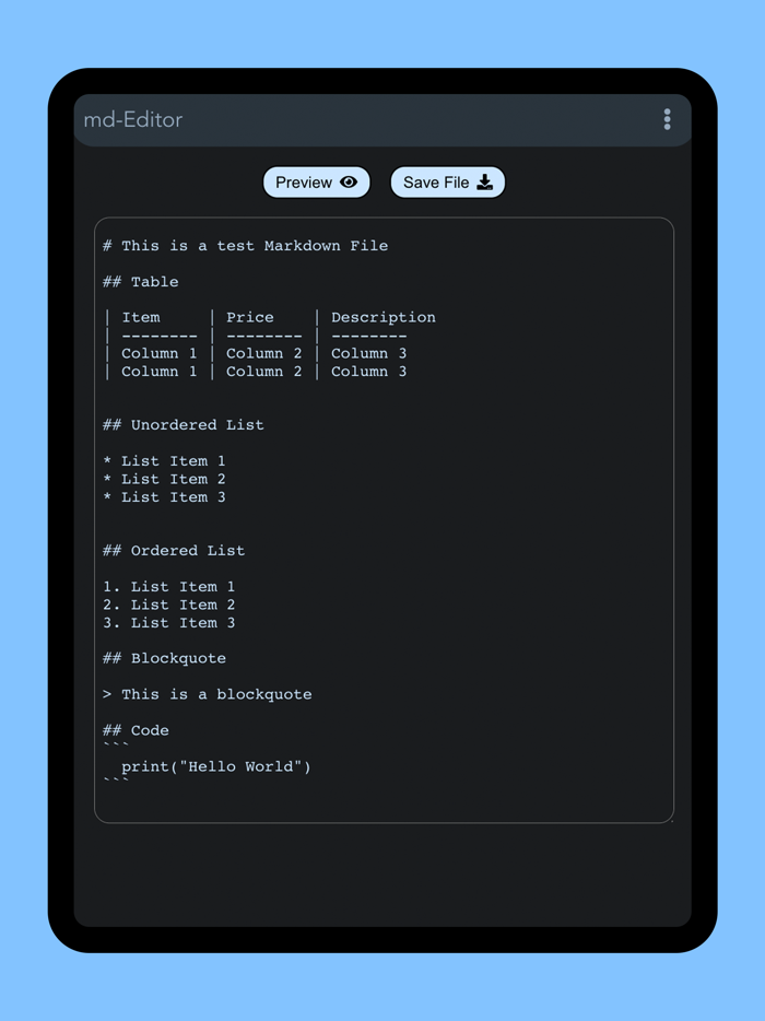 Pro Markdown Editor and Reader