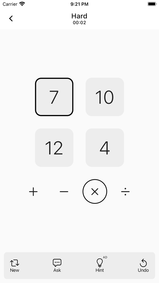 #1. Math 24 - 24 Game Math Puzzles (iOS) 来自: 佳成 姚