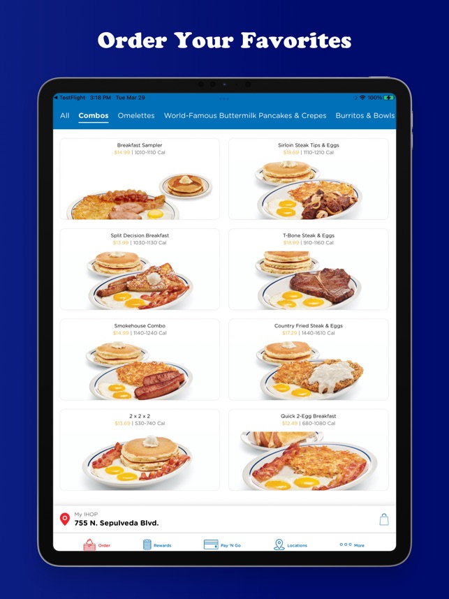 IHOP Menu, Order Online, Delivery, Lincoln NE, City-Wide Delivery