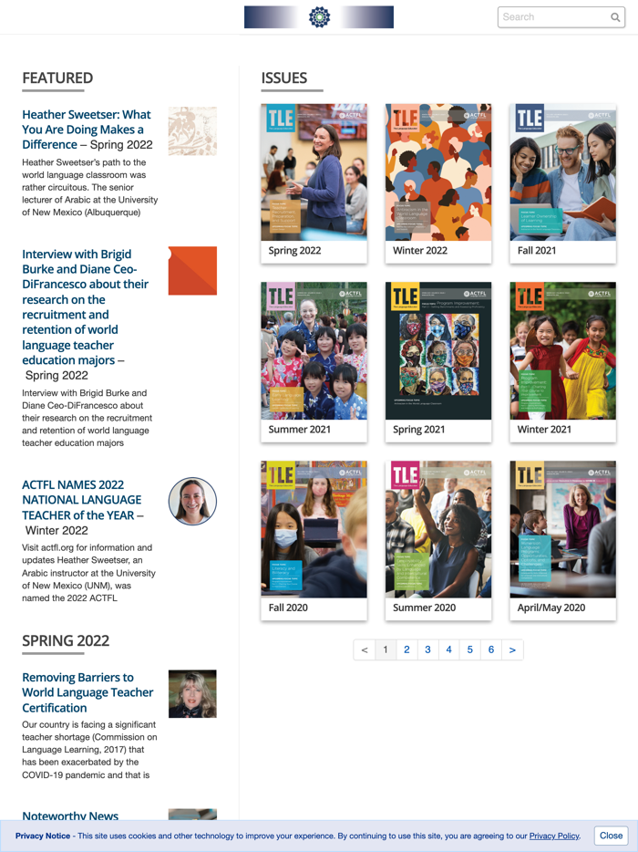 The Language Educator Magazine