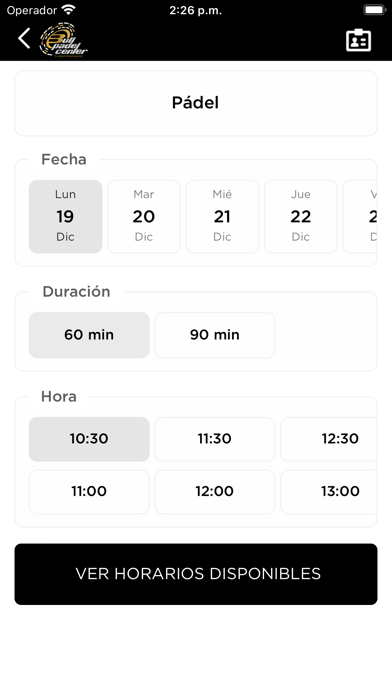 Bullpadel Center Screenshot