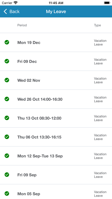 Spektrum Time&Attendance Screenshot