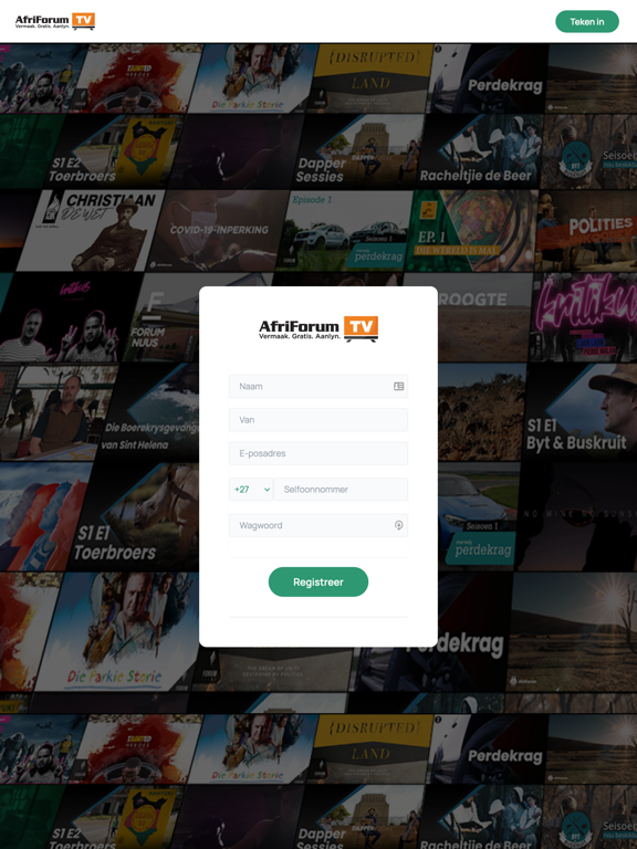 AfriForumTV iPad screenshot 1 - News app