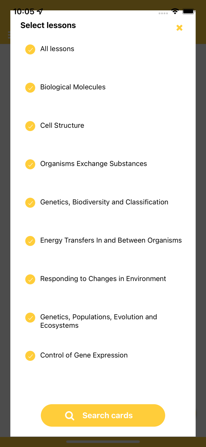 A-Level Biology Flashcards